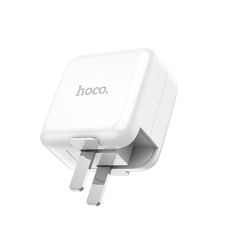 hoco c54 bravery зарядный адаптер с двумя usb портами 3c логотип
