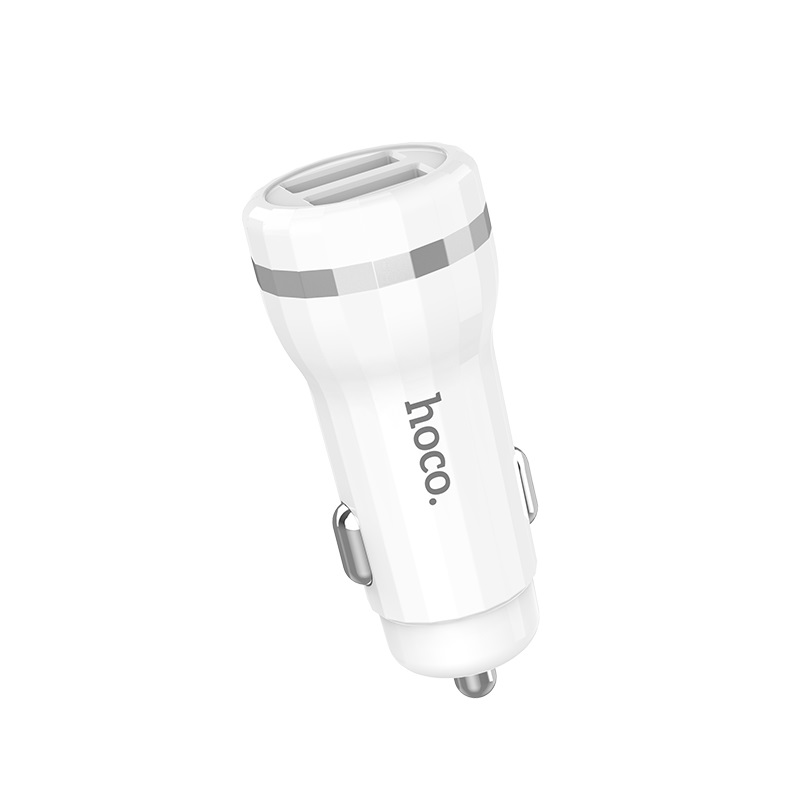 hoco z27 staunch dual port in car charger logo