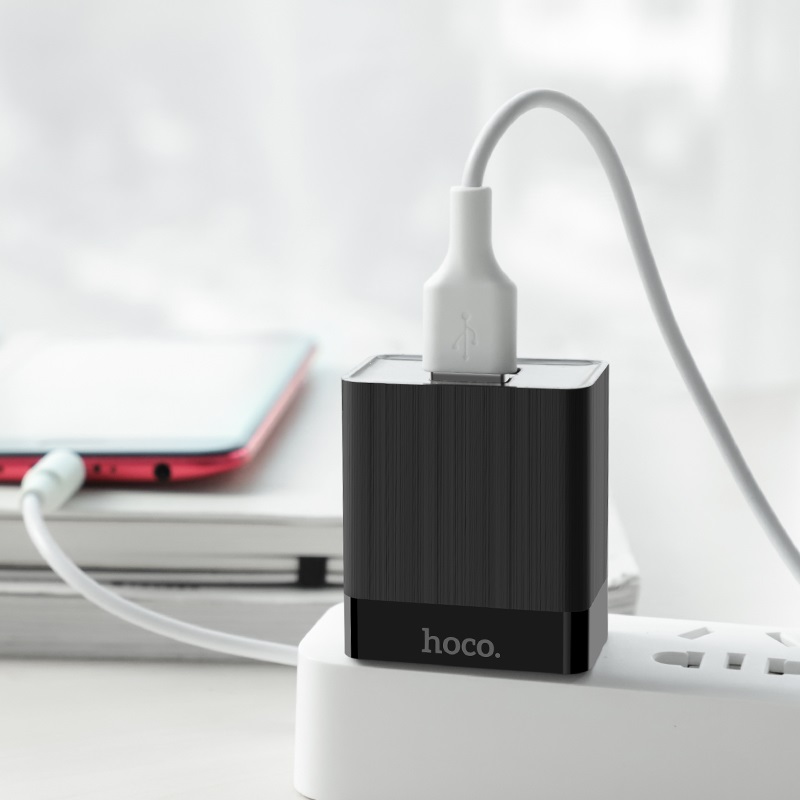 hoco c51 wall charger dual usb us adapter