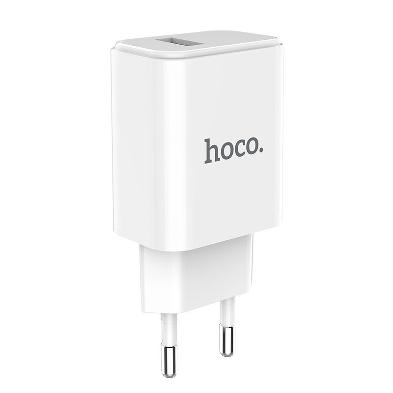 hoco c61a victoria зарядный адаптер с одним USB портом eu штекер обзор