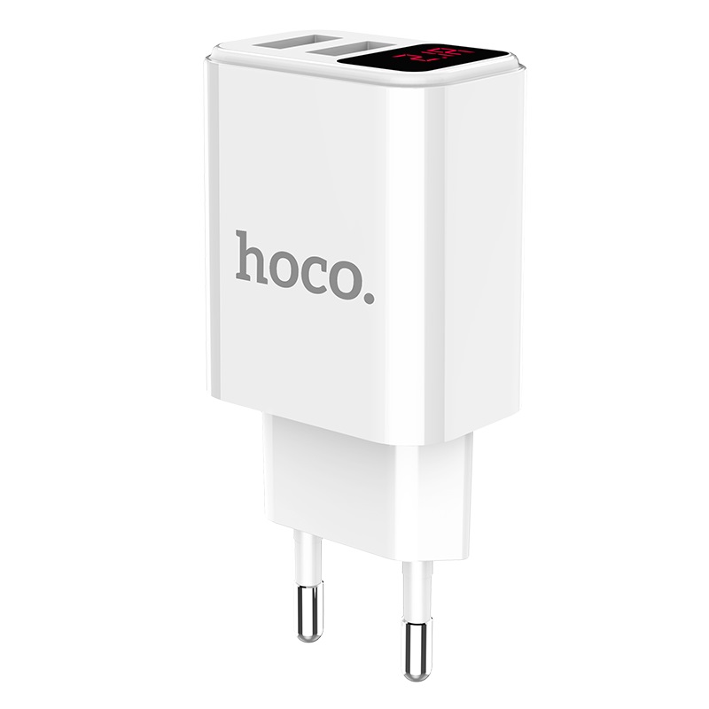 hoco c63a victoria dual port charger with digital display eu overview