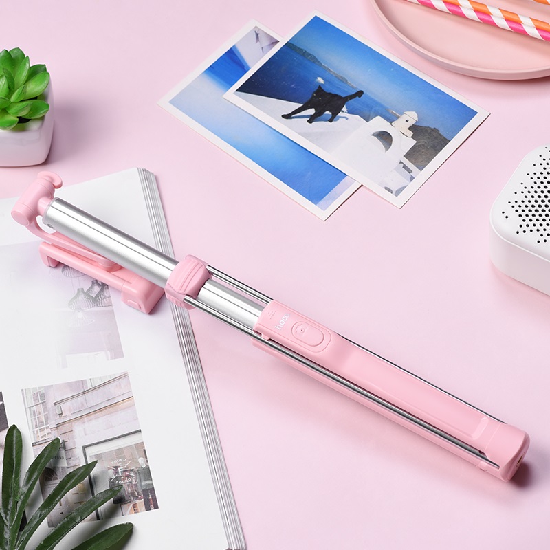 hoco k10b magnificent wireless selfie stick with backlight portable
