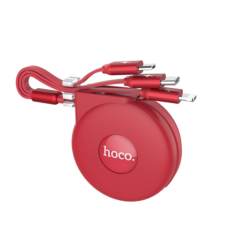 hoco u50 3 in 1 retractable charging cable joints