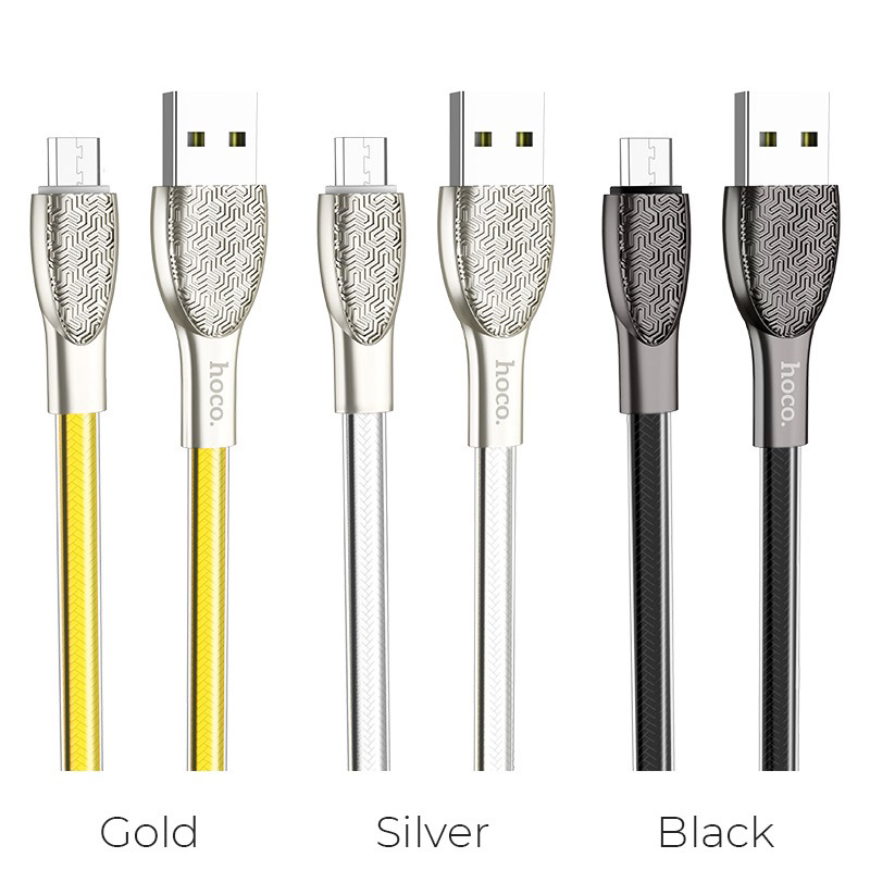 hoco u52 bright charging data cable for micro usb colors