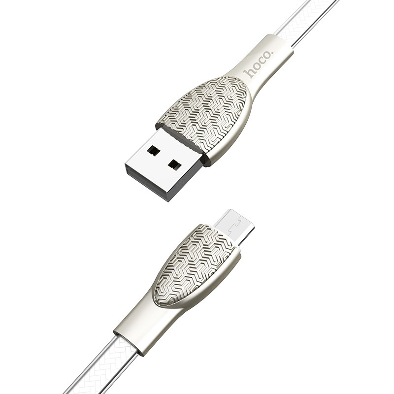 hoco u52 bright charging data cable for micro usb joint