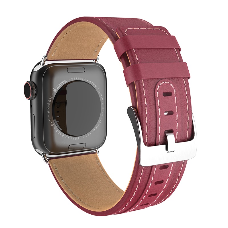 hoco wb04 duke series leather strap for apple watch series 1 2 3 4 buckle