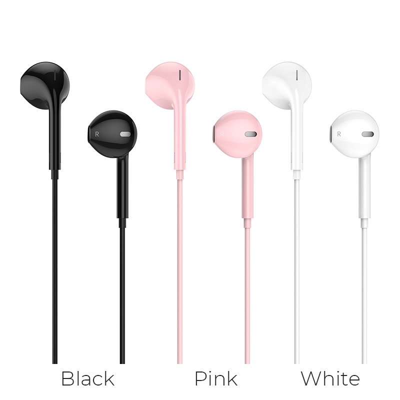 hoco m55 memory sound wire control earphones with mic colors