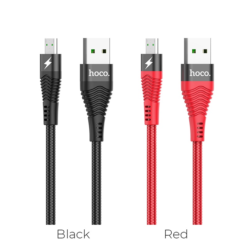 hoco u53 4a flash charging data cable micro usb colors