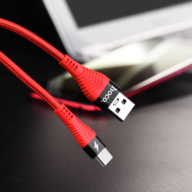 hoco u53 5a flash charging data cable for type c durable