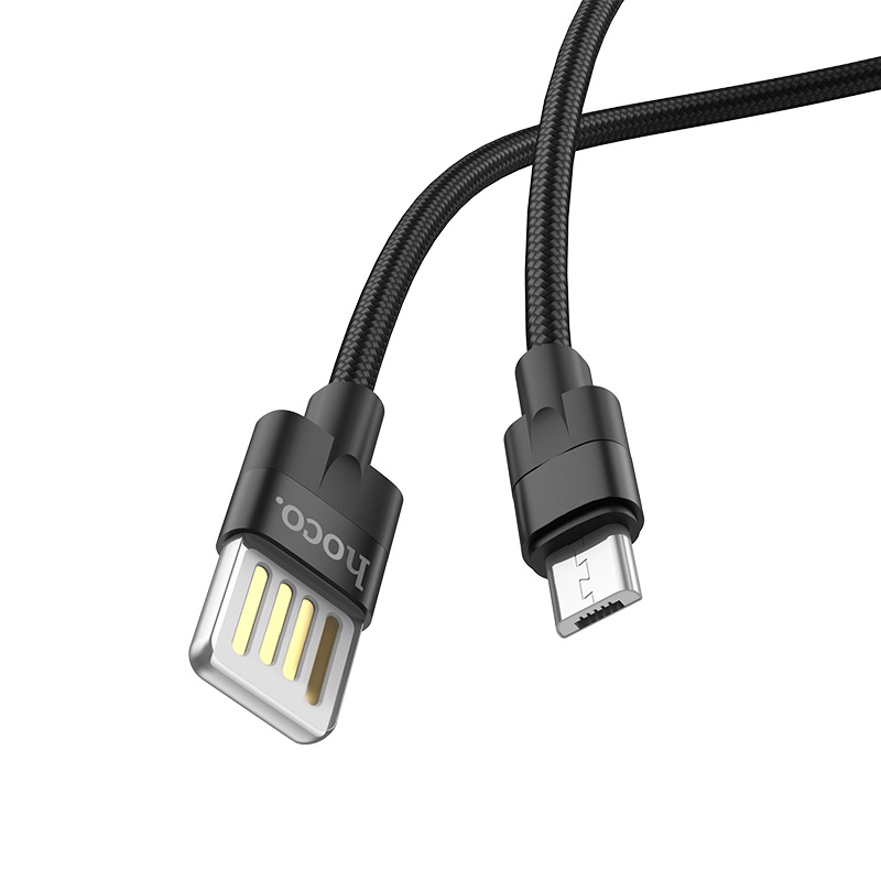 hoco u55 outstanding charging data cable for micro usb dual side