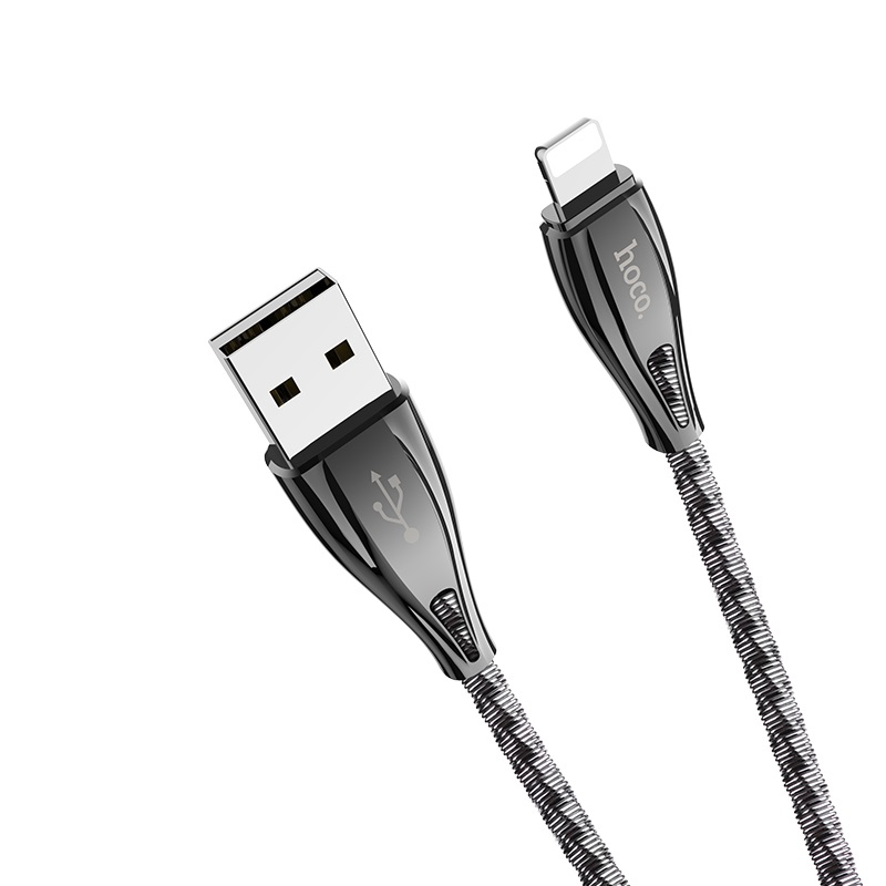 hoco u56 metal armor charging data cable for lightning connectors