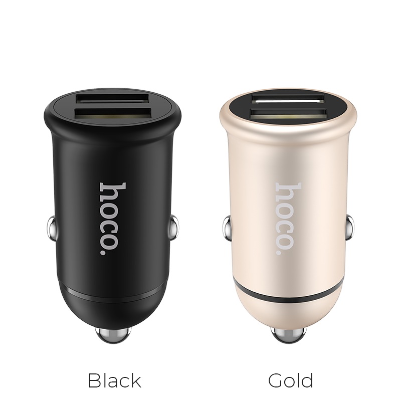 hoco z30 easy route dual port mini car charger colors