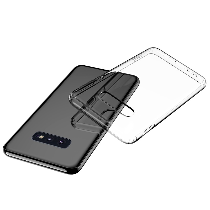 Jefencop Hülle für Samsung Galaxy S10e Smartphone Handyhülle TPU Silikon verstärkte Ecken erhöhte Kanten Glitzer Flüssigkeit Stoßdämpfend Schutzhülle S10 Lite Pink-Lila 