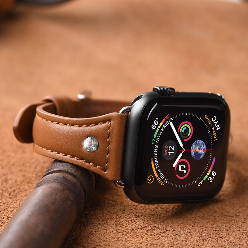 hoco wb05 ocean wave leather strap for apple watch soft