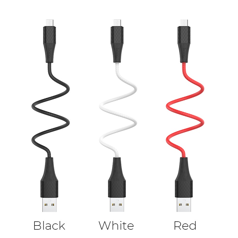 hoco x32 excellent charging data cable for micro usb colors
