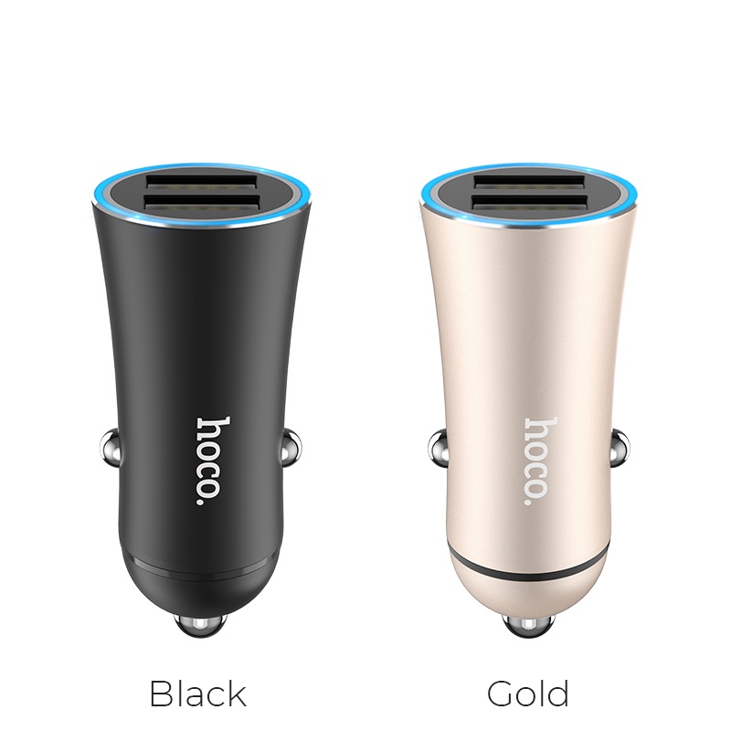 hoco z30a easy route dual port car charger colors