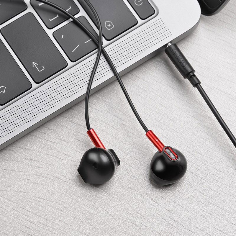hoco m57 sky sound universal wired earphones with mic earbuds
