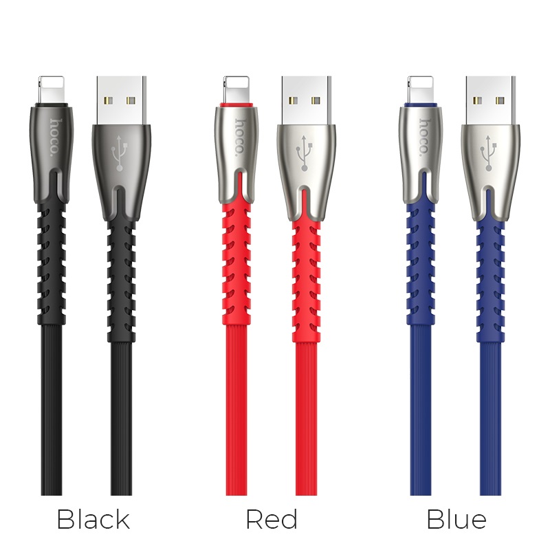 hoco u58 core charging data cable for lightning colors