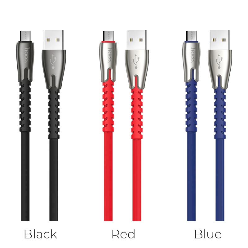 hoco u58 core charging data cable for micro usb colors