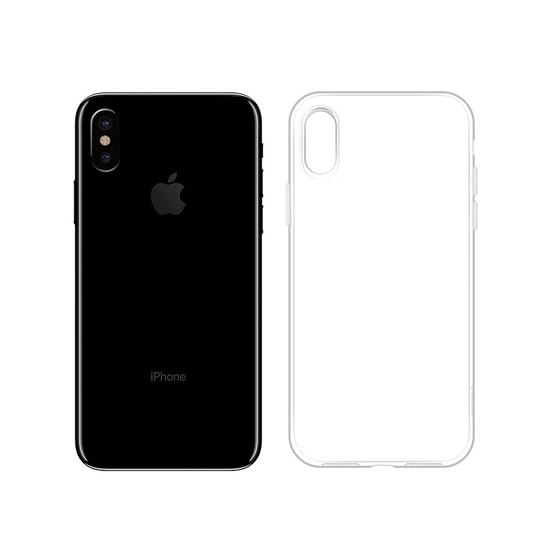 hoco crystal clear series tpu protective case for iphone x xs xs max phone