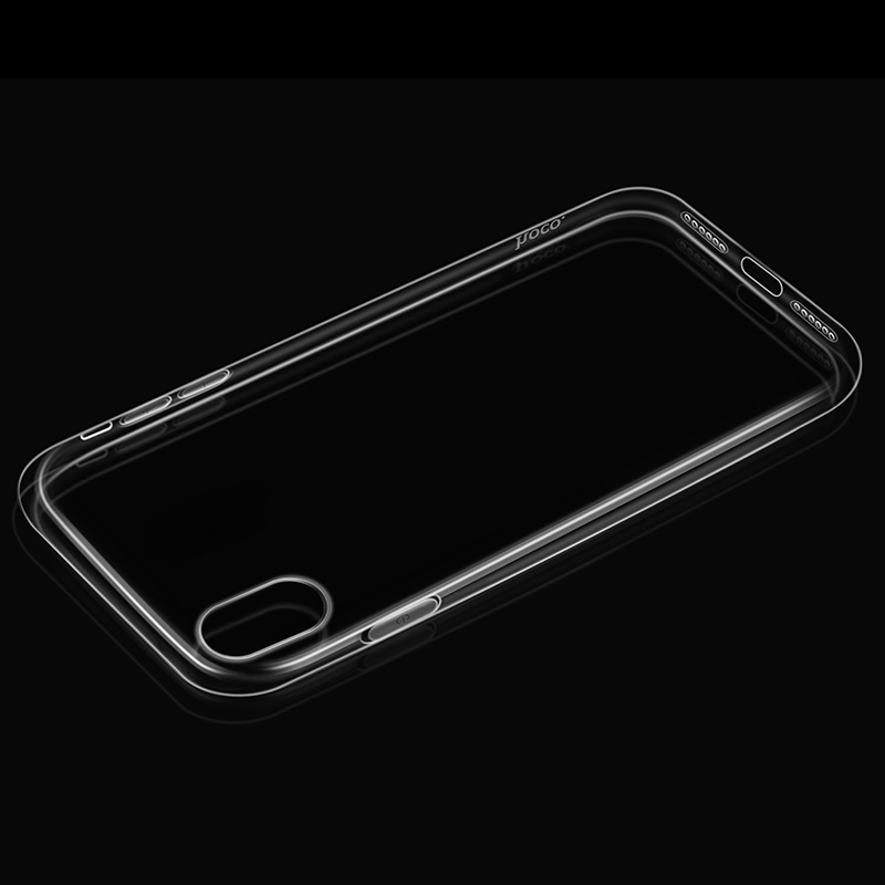 hoco crystal clear series tpu protective case for iphone x xs xs max transparency