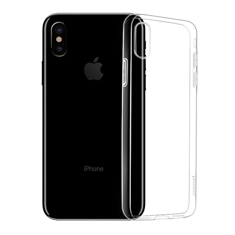 hoco crystal clear series tpu protective case for iphone x xs xs max
