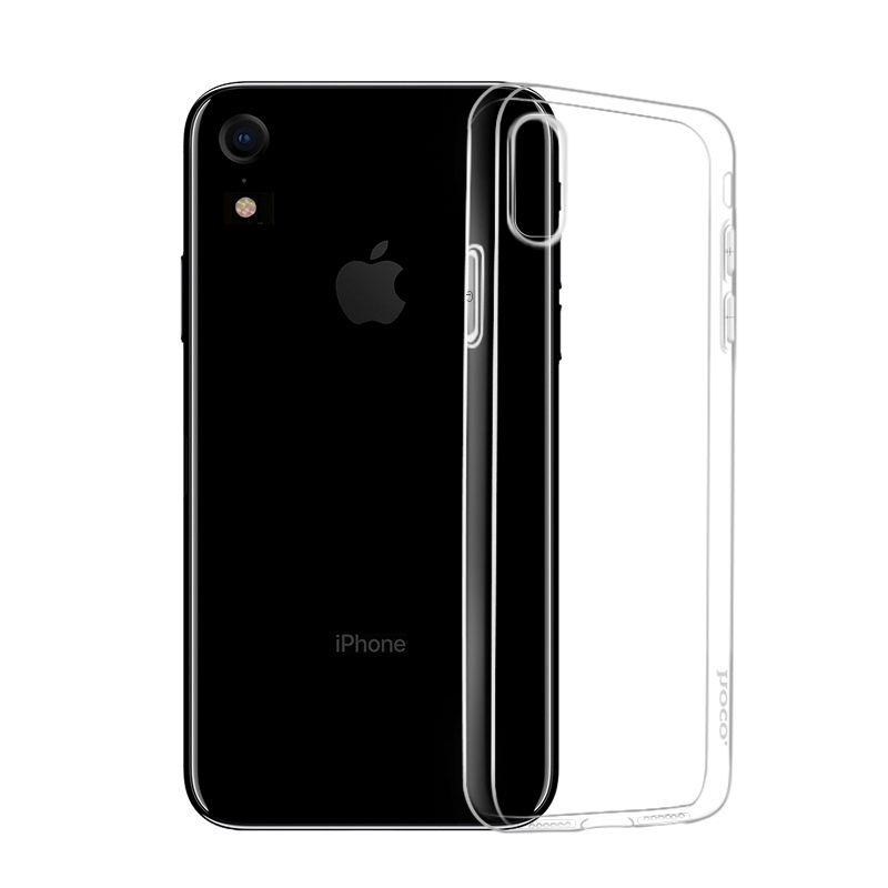 hoco crystal clear series tpu protective case for iphone xr phone
