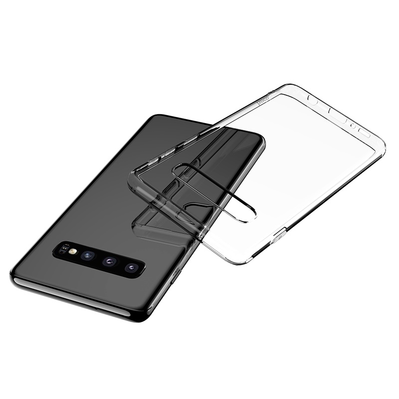 hoco crystal clear series tpu protective case for samsung galaxy s10 plus phone