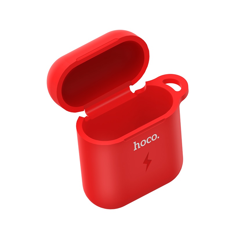 hoco cw22 wireless charging case for apple airpods front