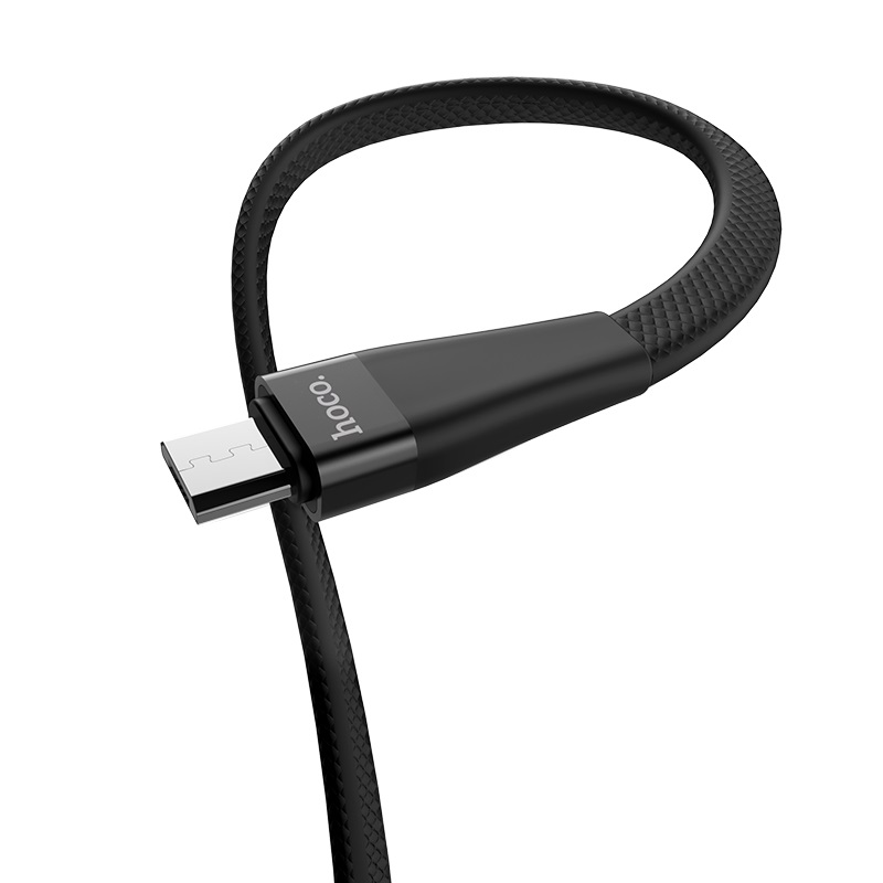 hoco s4 charging data cable with timing display for micro usb connector