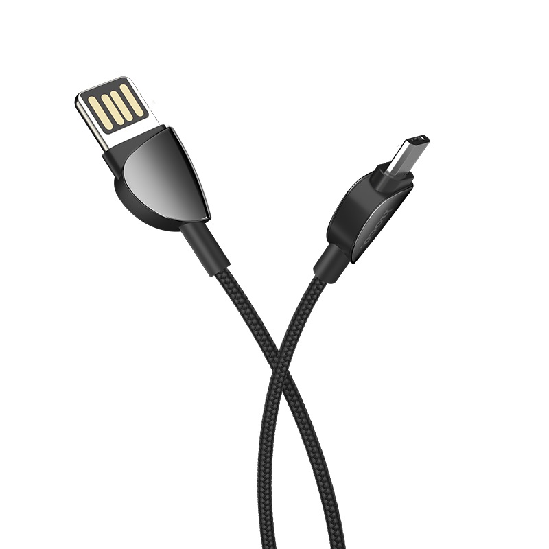 hoco u62 simple charging data cable for micro usb connectors black