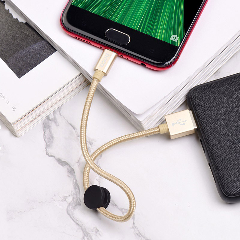 hoco x35 premium charging data cable for micro usb charging gold