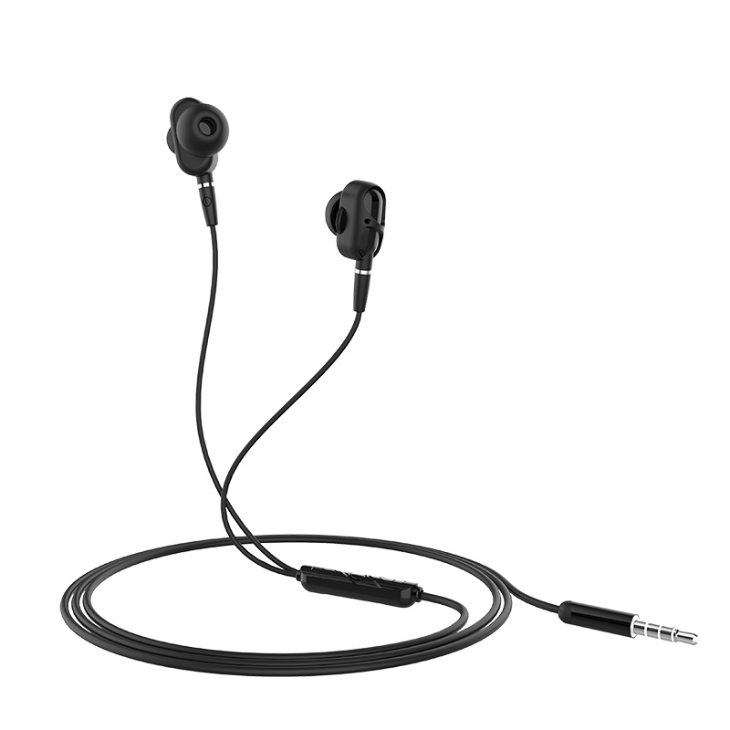 hoco m62 dazzling dual moving coil wired earphones with mic overview