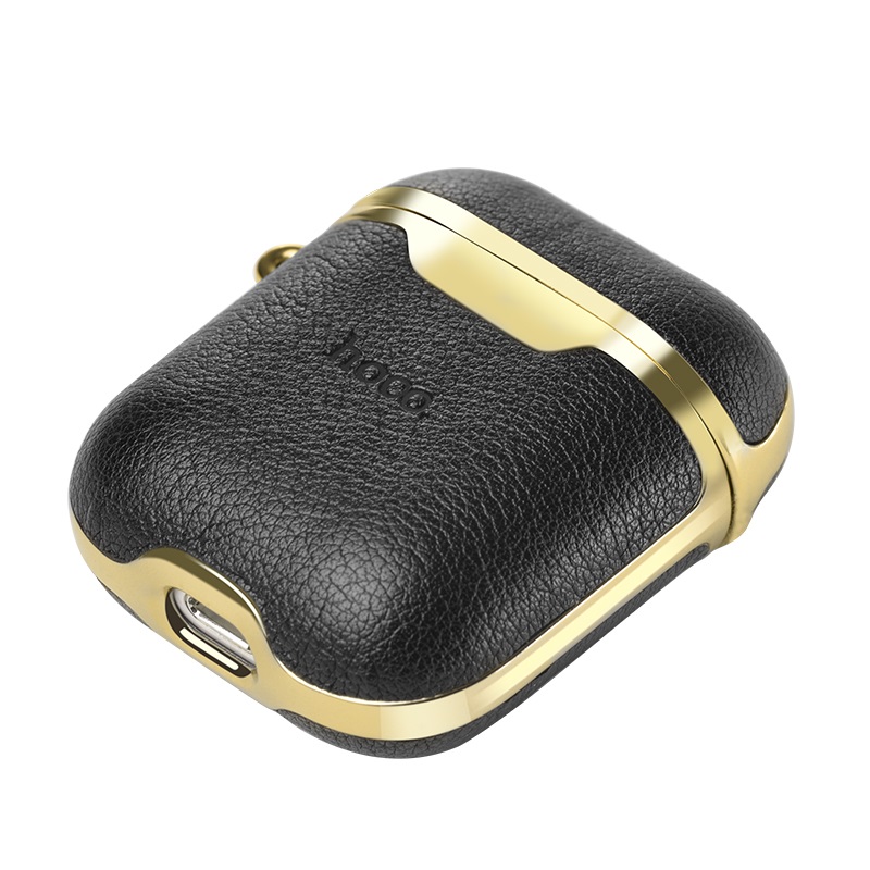 hoco wb11 airpods12 luxuriant leather case port