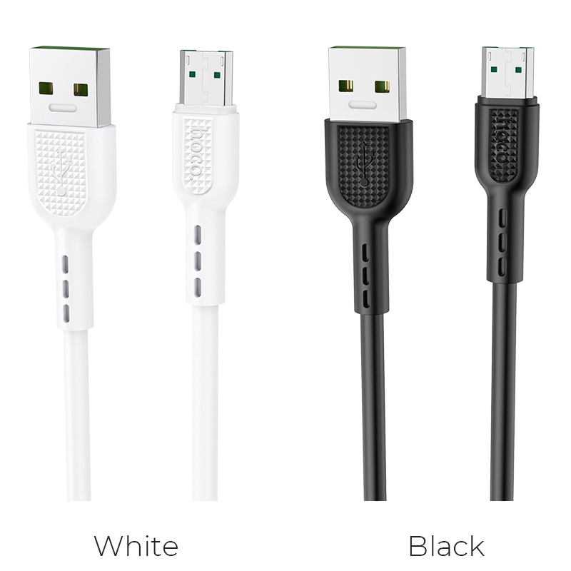 hoco x33 4a surge micro usb flash charging data cable colors