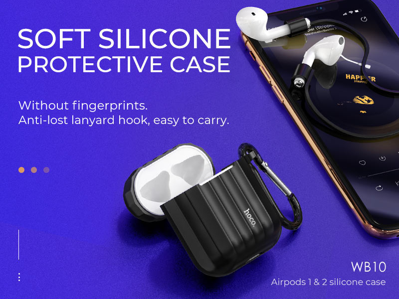 Support De Housse De Casque En Silicone Pour Apple Airpods 1/2 Earpods ♪