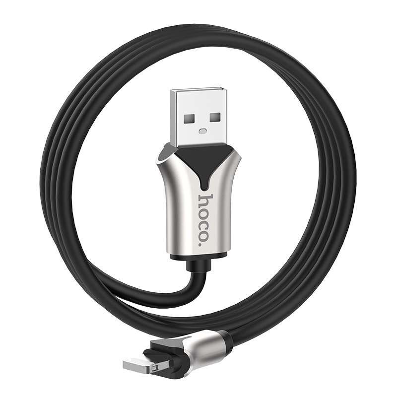 hoco u67 soft silicone charging data cable for lightning folded