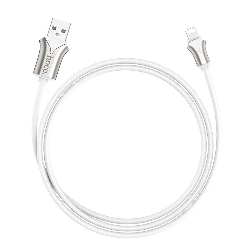 hoco u67 soft silicone charging data cable for lightning wire