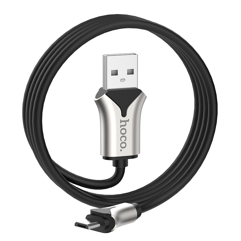 hoco u67 soft silicone charging data cable for micro usb folded
