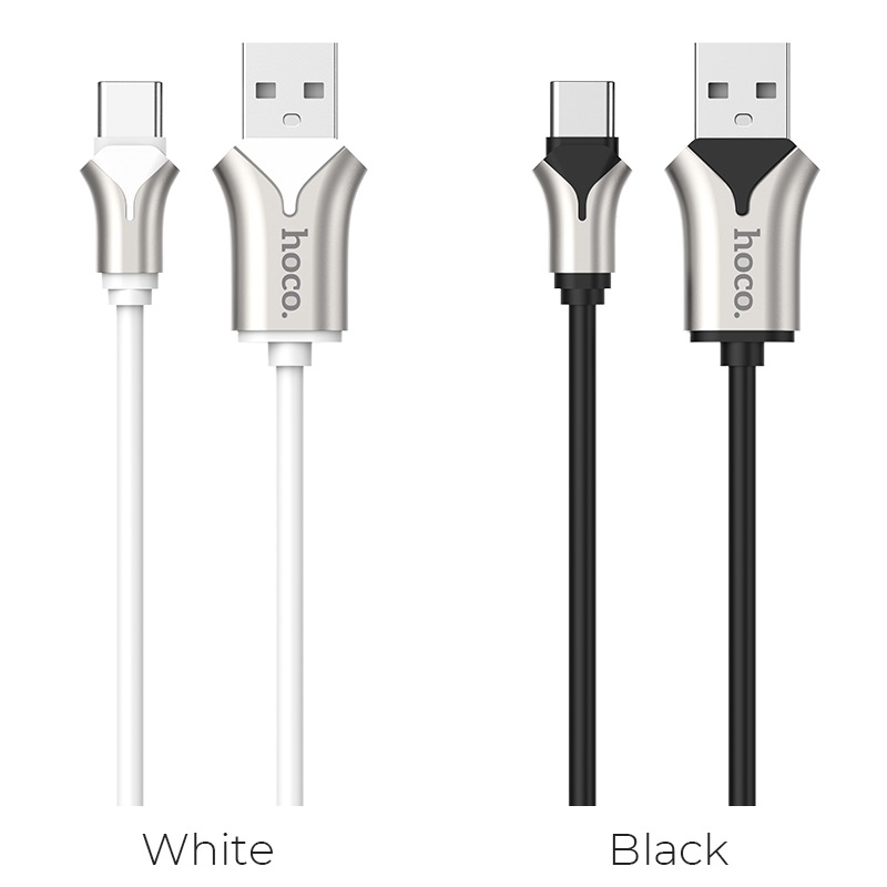 hoco u67 soft silicone charging data cable for type c colors