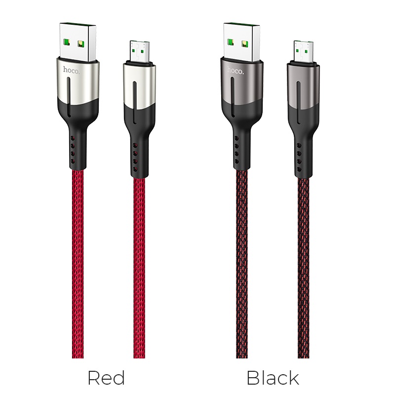 hoco u68 4a gusto flash charging data cable for micro usb colors