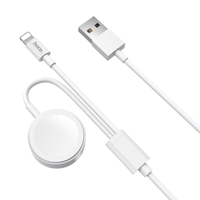 hoco u69 2in1 charging cable for lightning iwatch wireless charging cable