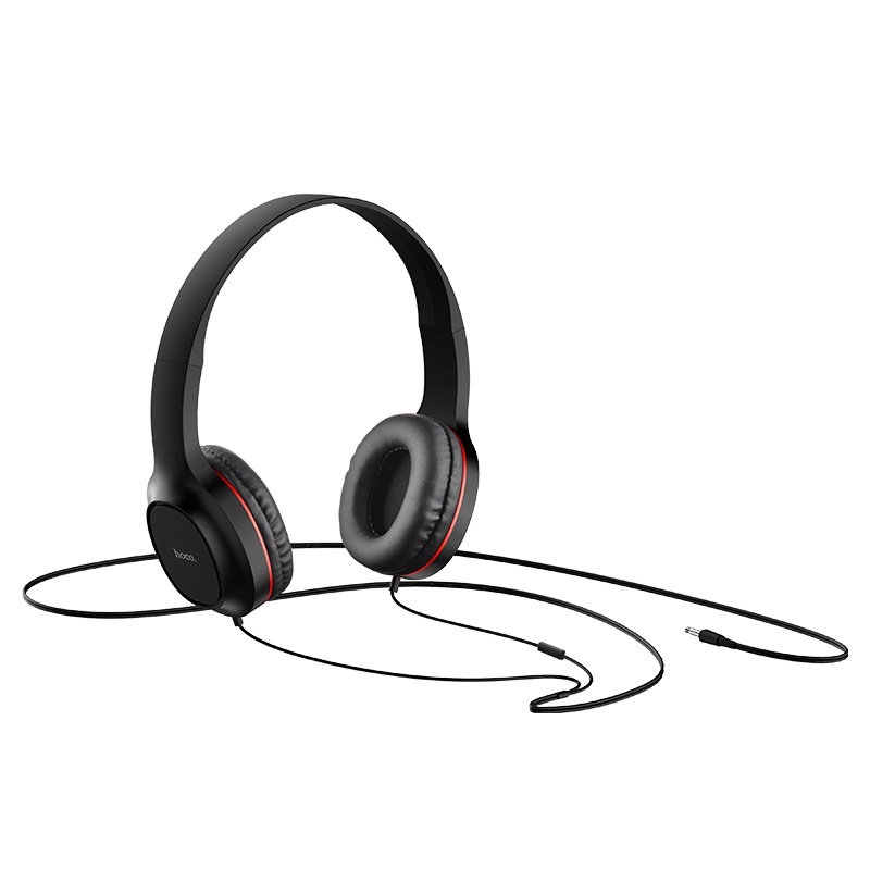 hoco w24 enlighten headphones with mic set wire