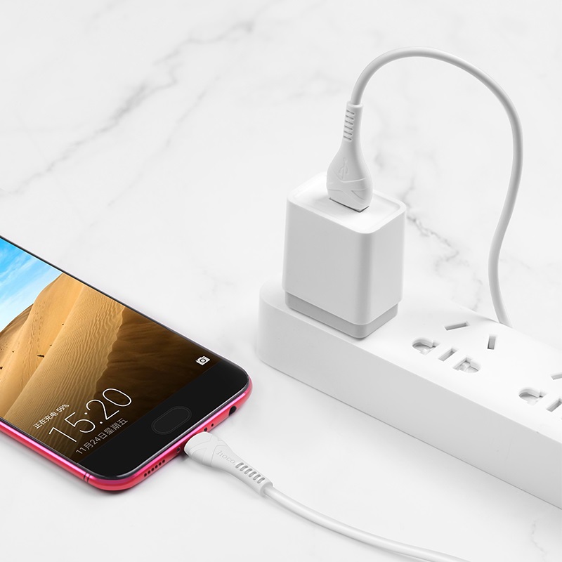 hoco x37 cool power charging data cable for micro usb overview