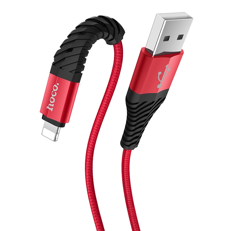 hoco x38 cool charging data cable for lightning bending