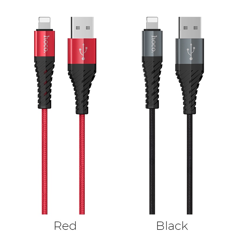 hoco x38 cool charging data cable for lightning colors