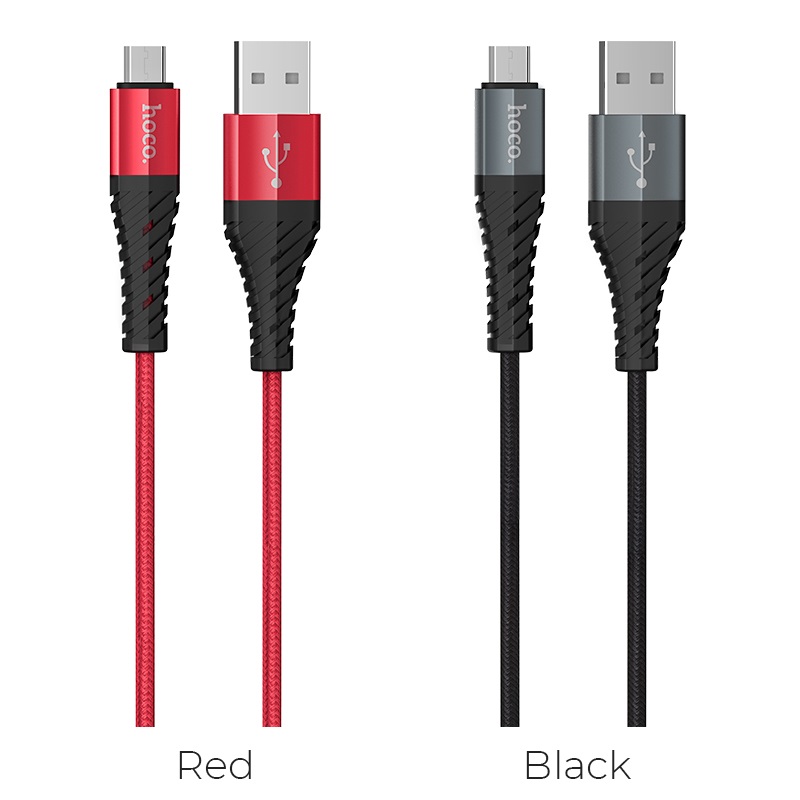 hoco x38 cool charging зарядный дата кабель для micro usb цвета
