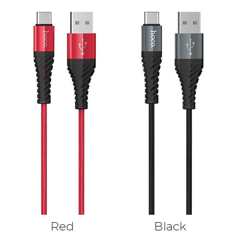 hoco x38 cool charging data cable for type c colors