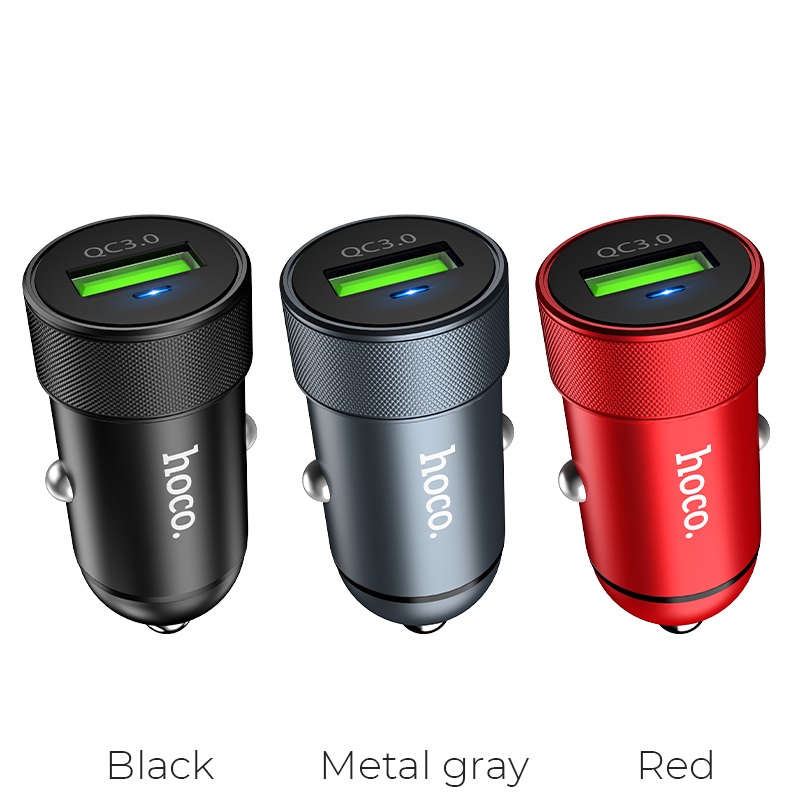 hoco z32 speed up single port qc30 car charger colors