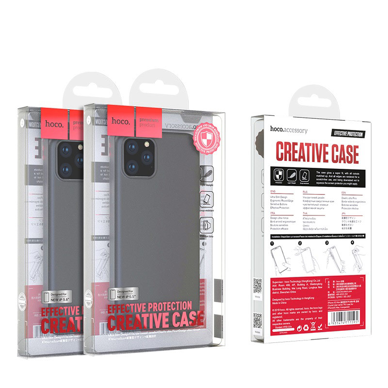 hoco iphone 5.8 6.5 fascination series protective case package